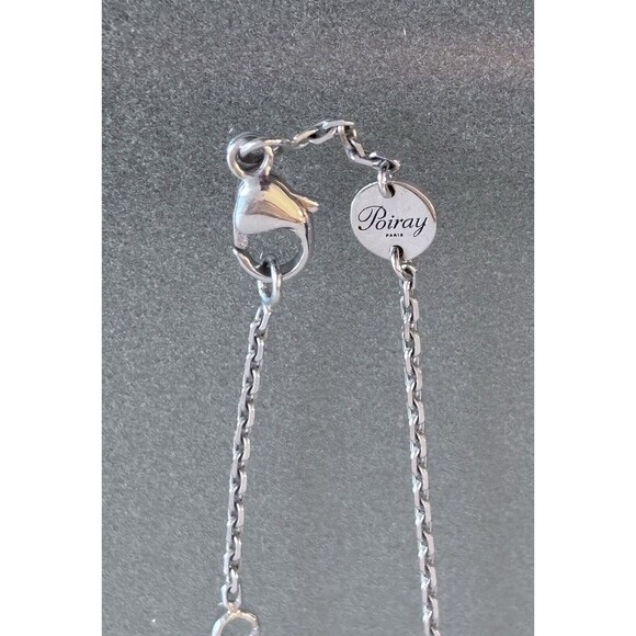 Poiray Paris Sterling Silver Heart Necklace | 16-Inch - Picture 5 of 11